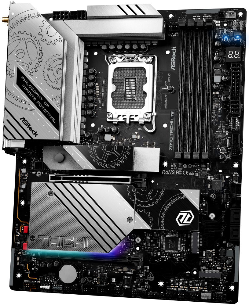 ASRock Z890 Taichi Lite / Intel Z890 / LGA1851 / 4x DDR5 / 6x M.2 / 2x Thunderbolt 4 / WiFi / ATX